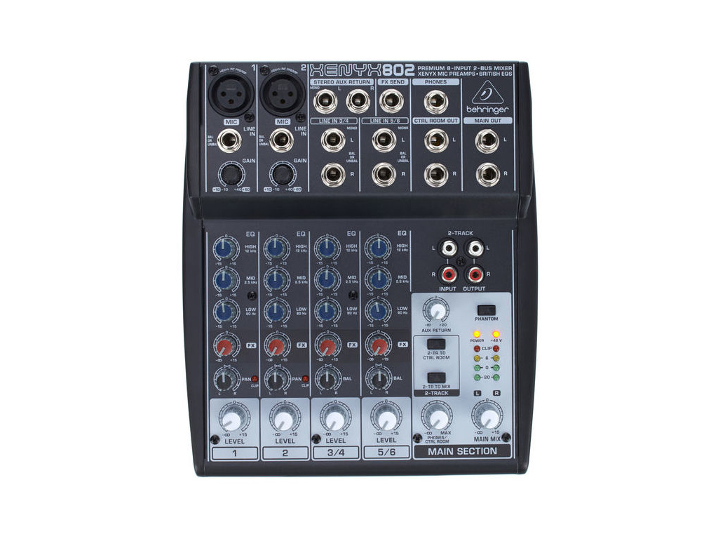 BEHRINGER XENYX 802 MIXER Concert Audio Visual