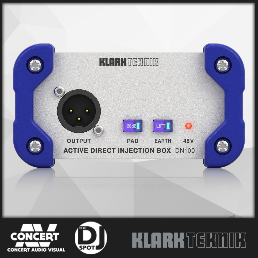 Klark Teknik DN100 Roadworthy active direct injection box single unit