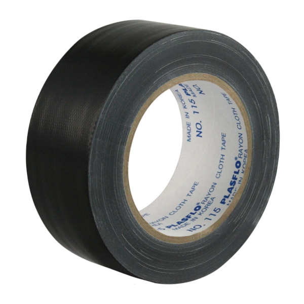 Gaffer Tape Black 48mm x 25m Roll Cloth Tape Concert Audio Visual