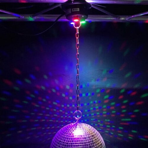 Mirror Ball Motor with RGB LED (For Up to 12" Mirror Ball) Concert